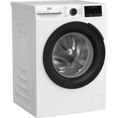 Beko Пральна машина Beko фронтальна, 8кг, 1400, A, 55см, дисплей, інвертор, пара, білий