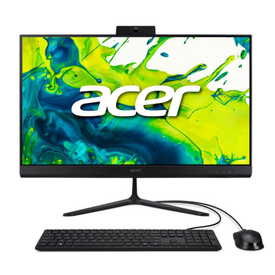 Acer Комп'ютер персональний моноблок Acer Aspire C24-2G 23.8" FHD, Intel 5-120U, 16GB, F1TB, UMA, WiFi, кл+м, без ОС, чорний