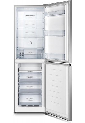 Gorenje Холодильник з нижн. мороз. камерою, 182х55х55см, 2 двері, 171(80)л, А+, NoFrost Plus, Зона св-ті, Сірий