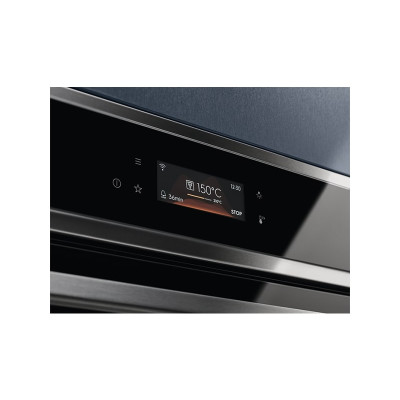 Electrolux Духовий шафа електричний, 72л, А+, пара, дисплей, конвекція, піроліз, ф-ція пароварки, телескопічні напрямні, чорний