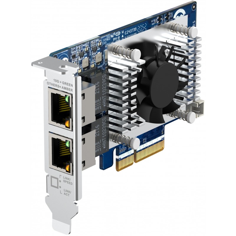 QNAP Мережева карта Dual-port (10Gbase-T) 10GbE PCIe Gen3 x4