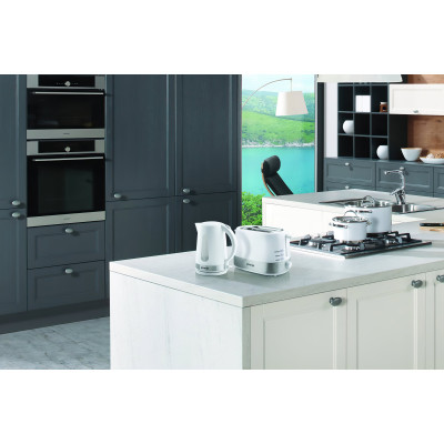 Gorenje Тостер, 850Вт, пластик / метал, функц. розморож, автовідключення, білий