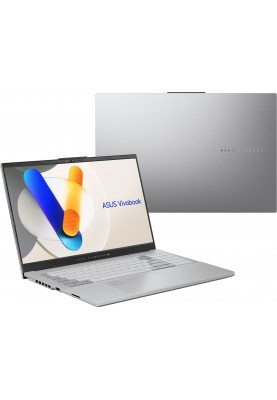 ASUS Ноутбук Vivobook Pro 15 N6506MV-MA022 15.6" 3K OLED, Intel Ultra 7 155H, 16GB, F1TB, NVD4060-8, NoOS, Сріблястий