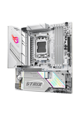 ASUS Материнська плата ROG STRIX B850-G GAMING WIFI sAM5 B850 4xDDR5 M.2 HDMI DP WiFi BT mATX білий