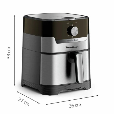 Moulinex Мультипіч EasyFry&Grill, 1550Вт, чаша-4.2л, механічне керув., пластик, сірий
