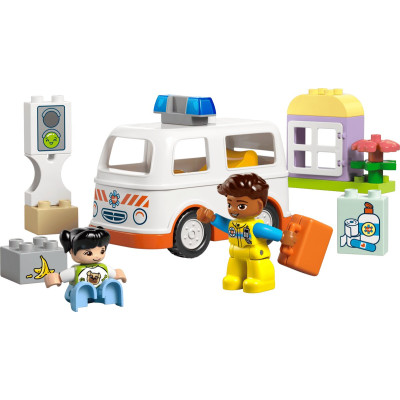 LEGO Конструктор LEGO DUPLO Town Швидка допомога та водій LEGO Конструктор LEGO DUPLO Town Швидка допомога та водій