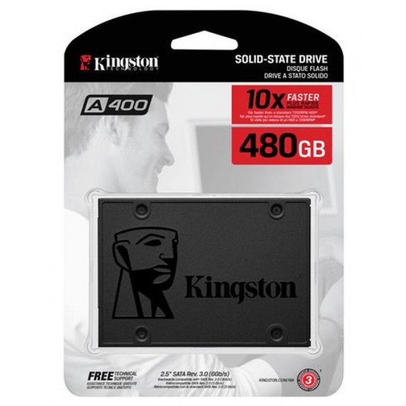 Kingston Накопичувач SSD 2.5" 480GB SATA A400