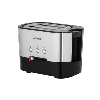 ARDESTO Тостер Steel Collection T-K210 1000 Вт, метал+пластик, сріблясто-чорний