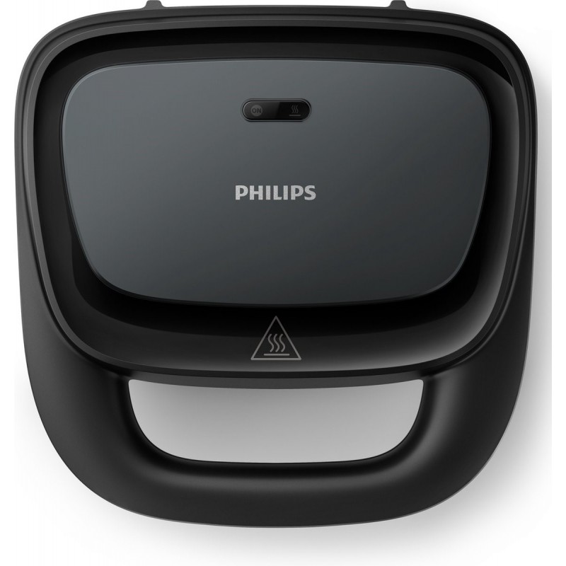 Philips Сендвічмейкер Series 3000 750Вт, антипригарне покриття, корпус-пластик, чорний