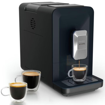 Krups Кавомашина My Coffee 1.5л, зерно, ОLED дисплей, авторецептів - 3, метал, чорний Krups Кавомашина My Coffee 1.5л, зерно, ОLED дисплей, авторецептів - 3, метал, чорний