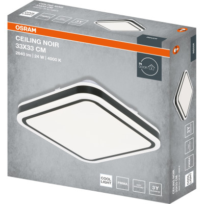 Osram Світильник накладний CEILING NOIR 330мм Square 24Вт 4000K Osram Світильник накладний CEILING NOIR 330мм Square 24Вт 4000K