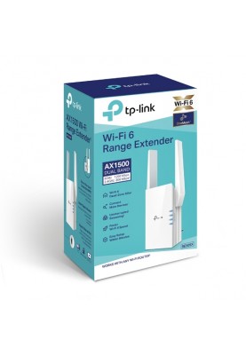 TP-Link Повторювач Wi-Fi сигналу RE505X AX1500 1хGE LAN MU-MIMO OFDMA MESH ext. ant x2