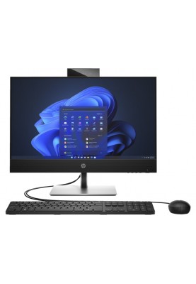 HP Комп'ютер персональний моноблок ProOne 440-G9 23.8" FHD IPS AG, Intel i5-13500T, 16GB, F512GB, UMA, кл+м, DOS, чорний