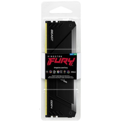Kingston Пам'ять ПК DDR4 32GB 2666 FURY Beast RGB