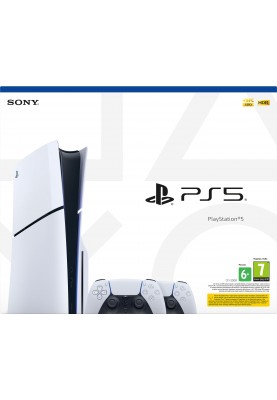 PlayStation Ігрова консоль 5 Slim Blu-ray (2 геймпади Dualsense)