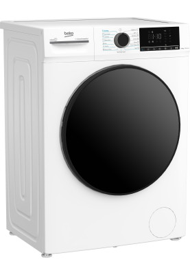 Beko Прально-сушильна машина Beko фронтальна, 7(5)кг, 1400, D, 52см, дисплей, інвертор, пара, білий