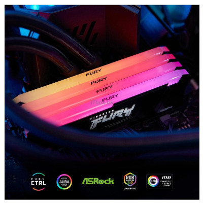 Kingston Пам'ять ПК Kingston DDR4 16GB 3200 FURY Beast RGB