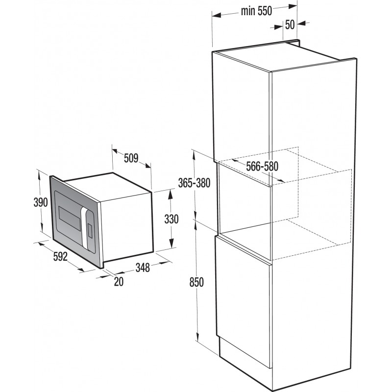 Gorenje Вбудована м/піч BM235ORA-W