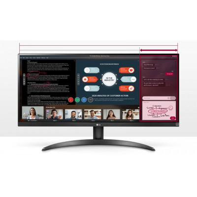 LG Монітор 29` 29WP500-B 2xHDMI, Audio, IPS, 2560x1080, 21:9, sRGB99%, FreeSync, HDR10
