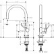 Hansgrohe Змішувач Talis M54 для кухонної мийки 72804000