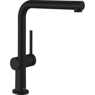 Hansgrohe Змішувач для кухні Talis M54, довж.виливу - 215мм, витяжний, 1важіль, KM270sBox, матовий чорний