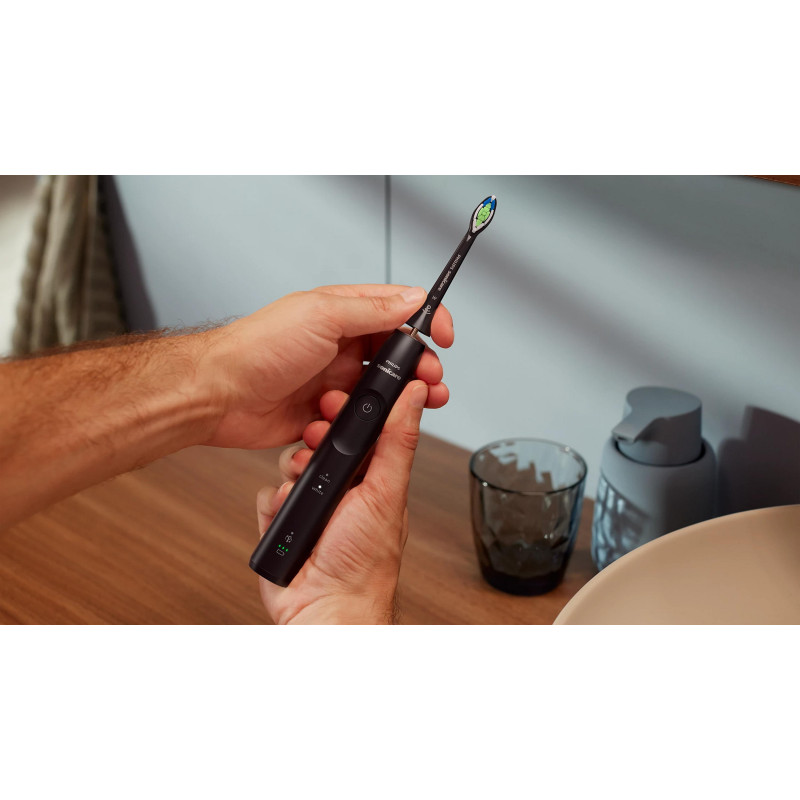 Philips Щітка зубна електр., Sonicare 5500 Series, 62т. колив/хв, насадок-1, чорний