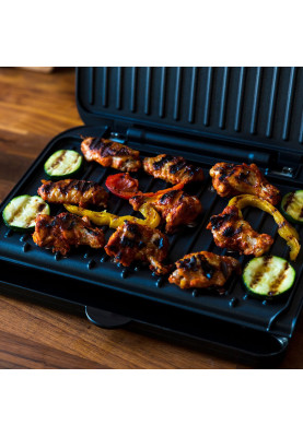 Russell Hobbs Гриль George Foreman прижимний Fit Grill Medium 1630Вт, темп. режимів-1, пластик, чорний
