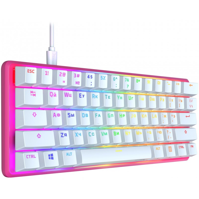 HyperX Клавіатура Alloy Origin 60 Red USB RGB ENG/RU, Pink