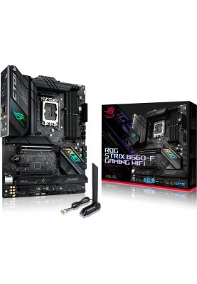 ASUS Материнська плата ROG STRIX B660-F GAMING WIFI s1700 B660 4xDDR5 M.2 HDMI DP Wi-Fi BT ATX