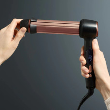 Rowenta Стайлер Twist Curl, автоматичний, темп.режимів-4, 150C–210С, кераміка, рукавича та термопідкладка, чорно-золотий