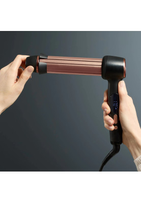 Rowenta Стайлер Twist Curl, автоматичний, темп.режимів-4, 150C–210С, кераміка, рукавича та термопідкладка, чорно-золотий