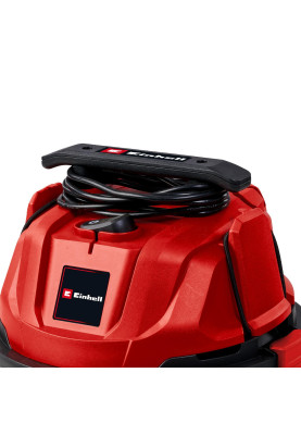 Einhell Пилосос професійний TC-VC 1820, 1250 Вт, пластик 20 л, 180 мбар, шланг 1.5 м, кабель 3 м, 3.6 кг