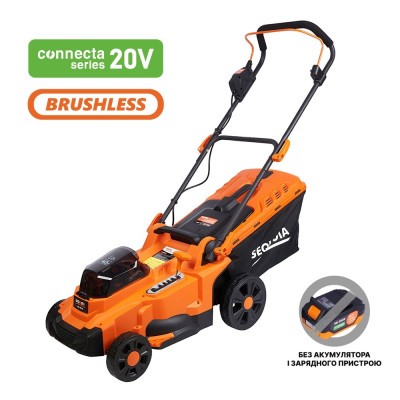 SEQUOIA Газонокосарка акумуляторна SEQUOIA SBL4037B-E2W 40В(20В+20В) 37см 35л 25-75мм 11.65кг без АКБ та ЗП