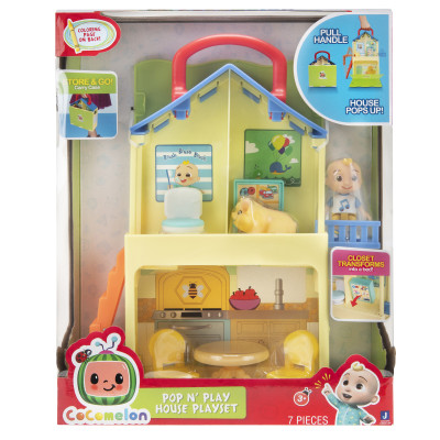 CoComelon Ігровий набір Medium Playset Pop n' Play House - 2 фігурки та 5 аксесуарів