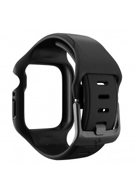 Spigen Чохол та ремінець 2в1 для Apple Watch 45mm Liquid Air Pro, Black