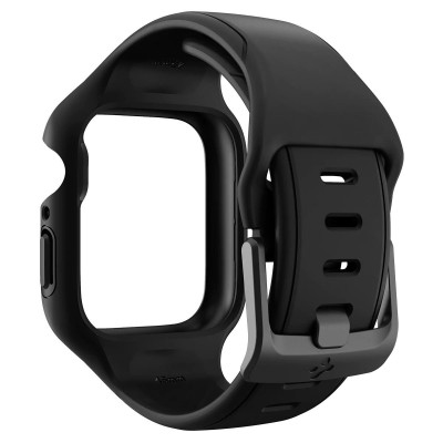 Spigen Чохол та ремінець 2в1 для Apple Watch 45mm Liquid Air Pro, Black