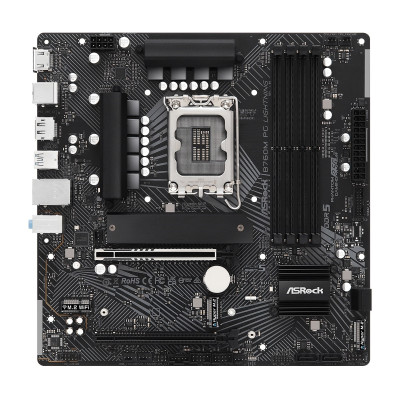 ASRock Материнська плата B760M PG LIGHTNING s1700 B760 4xDDR5 M.2 HDMI DP mATX
