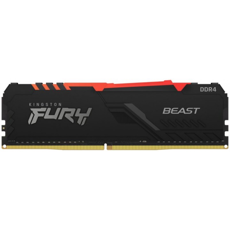 Kingston Пам'ять ПК DDR4 32GB KIT (16GBx2) 3200 FURY Beast RGB