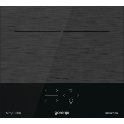 Gorenje Варильна поверхня індукційна, 30см, Доміно, PowerBoost, поєднання конфорок, чорний