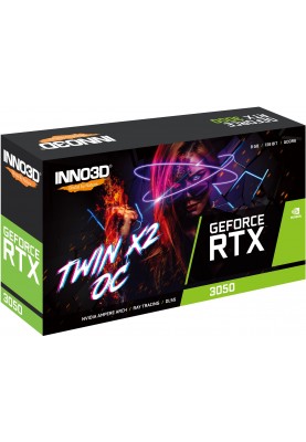 Inno3d Відеокарта GeForce RTX 3050 8GB GDDR6 Twin X2 OC V2