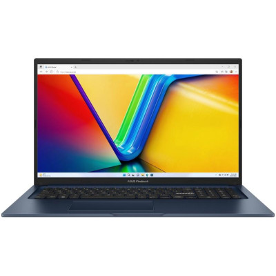 ASUS Ноутбук Vivobook 17 X1704VA-AU531 17.3" FHD IPS, Intel i5-1334U, 16GB, F512GB, UMA, NoOS, Синій