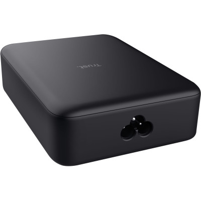 Trust Зарядне пристрій мережевий Maxo 240Вт, GaN, 4xUSB-C, PD, чорний
