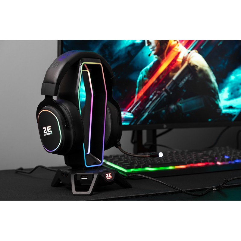 2E Gaming Гарнітура ігрова HG350 RGB USB 7.1 Black