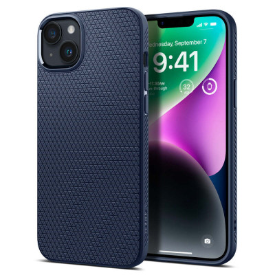 Spigen Чохол для Apple iPhone 14 Plus Liquid Air, Navy Blue