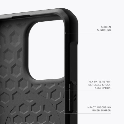 UAG Чохол для Apple iPhone 15 Pro Metropolis LT Magsafe, Kevlar Black