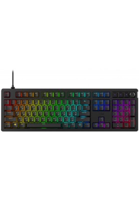 HyperX Клавіатура механічна Alloy Rise 106key, Red, USB-A, EN/UA, RGB, чорний