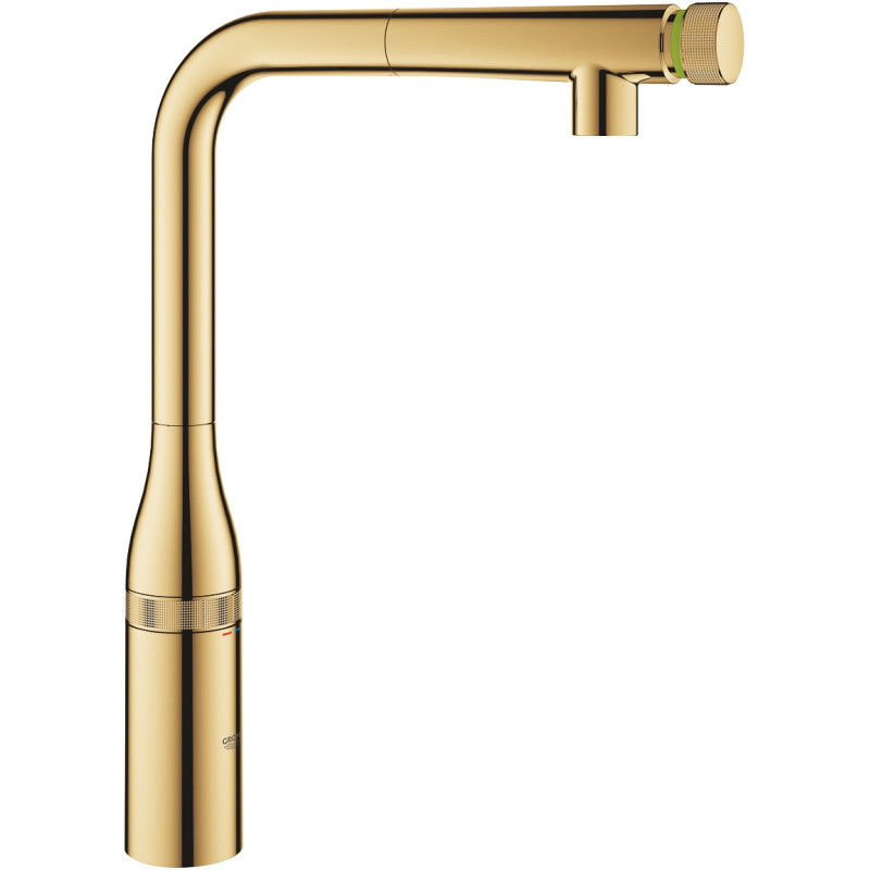 Grohe Змішувач для кухні Essence Smart Control, довж.виливу - 199мм, поворотний/витяжний, вентиль/кнопка, прохолодний схід сонця