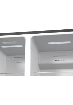 Gorenje Холодильник SBS, 179х70х92см, 2 двері, 376(190)л, А++, NF+, Інв., Зона св-ті, диспенсер, генератор льоду, Зовн. Диспл, чорний