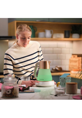 Russell Hobbs Електрочайник Calm, 1.7л, скло, біло-мідний