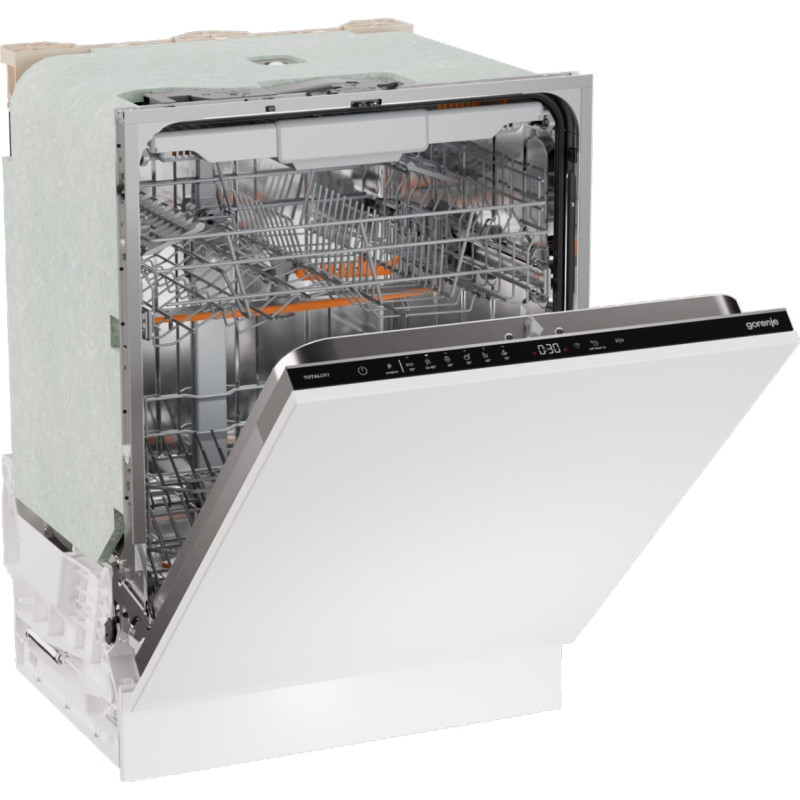 Gorenje Посудомийна машина вбудовувана, 16компл., A+++, 60см, AquaStop, автоматичне відчинення, сенсорн.упр, 3и кошики, білий